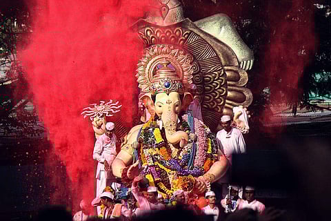 India's bustling and well-known Ganesh Chaturthi festival honours Lord Ganesha, the elephant-headed deity of knowledge and prosperity.