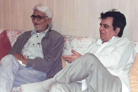 In frame: MF Hussain with Dilip Kumar