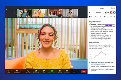 Zoom introduces Notes tool to edit texts during a video call