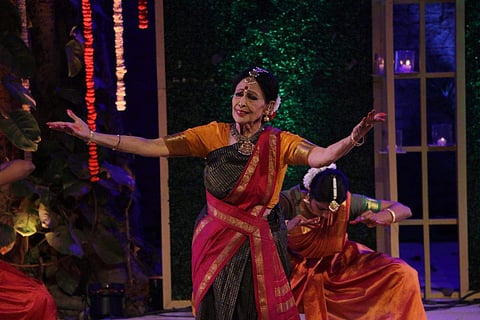 In frame: Saroja Vaidyanathan