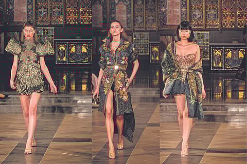 Models don Rocky Star’s Damned Soul — An Eruption at the London Fashion Week