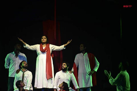 A scene from the play