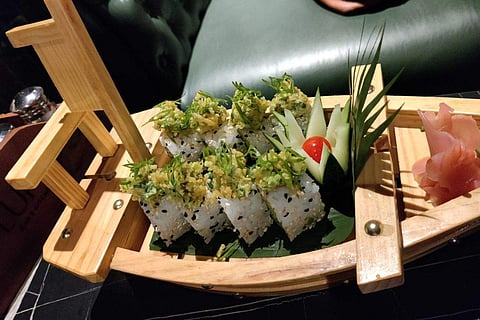 Crunchy Avocado Sushi Boat