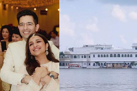 Earlier, a video features Raghav taking a swanky boat ride with his family from Leela Palace to Taj Lake Palace in Udaipur