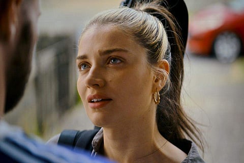 A still from the movie Flora and Son