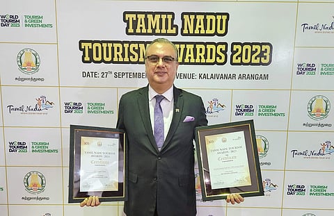 ITC Grand Chola receives 'Best Classified Hotel' and 'Best Continental Restaurant' Awards at the Tam