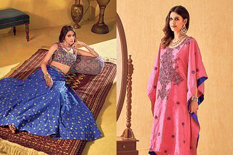 Kaftan co-ord set and ghaghra from Mirage collection