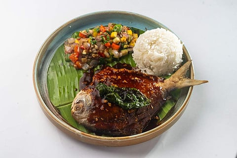 Pomfret with Chili Basil Sauce
