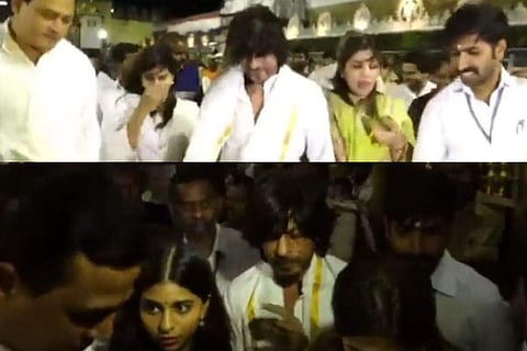 SRK visits Tirupati with Suhana Khan, Nayanthara to seek blessings ahead of ‘Jawan’ release