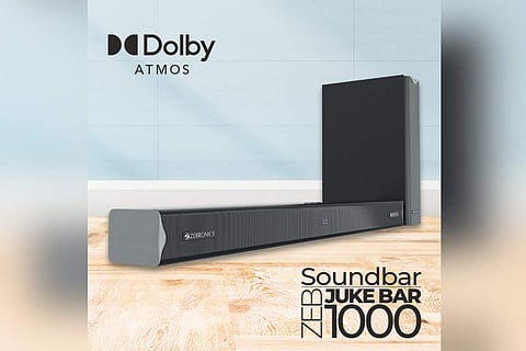 The most reasonably priced Dolby Atmos soundbar is unveiled by Zebronics