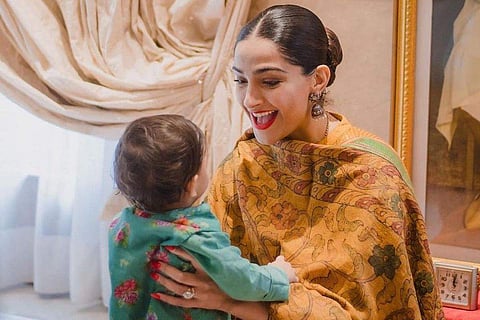 Sonam Kapoor with son Vayu