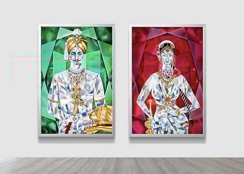 Royal Mysore Maharaja Maharani Paintings