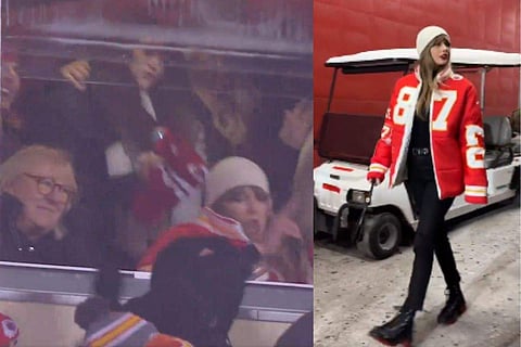 In frame: Taylor Swift and Donna Kelce
