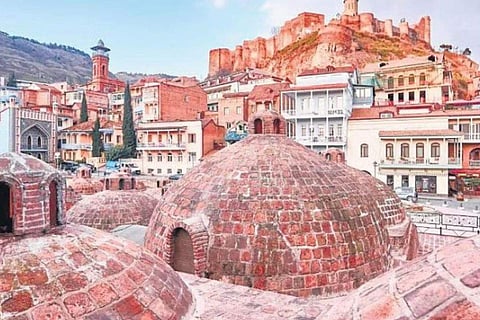 The old bath district of Abanotubani