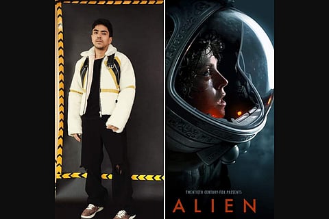 Adarsh Gourav; the poster of Alien (R)