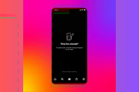 Meta's new feature to remind teens when they spend over 10 min on Insta