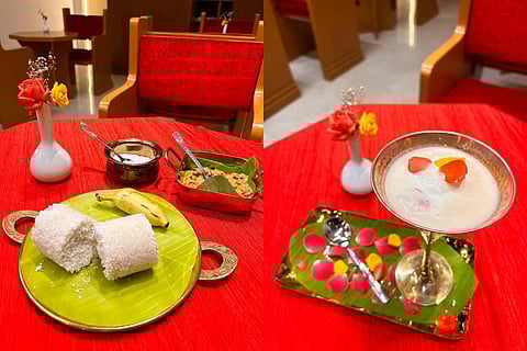 Puttu Kadalai and Elaneer Payasam at the cafe