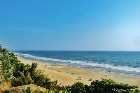 In frame: Varkala Beach