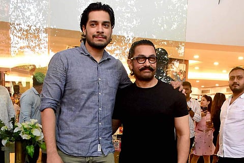 (L-R) Junaid Khan, Aamir Khan