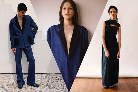 Oshin Saran flanked by ensembles from DC-01