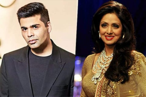 Karan Johar and Sridevi
