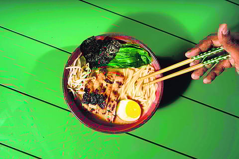 The White Miso Chicken Ramen served at Nasi and Mee