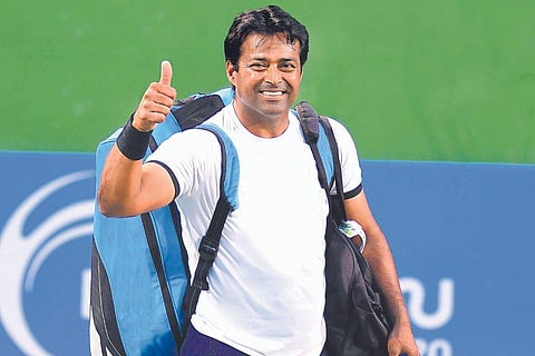 In frame: Leander Paes