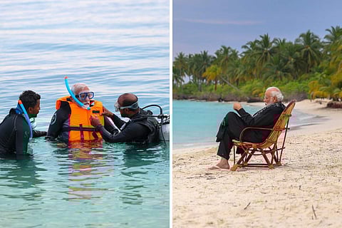 PM Modi in Lakshadweep