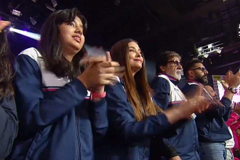 In frame: Abhishek Bachchan with Amitabh, Aishwarya and Aaradhya