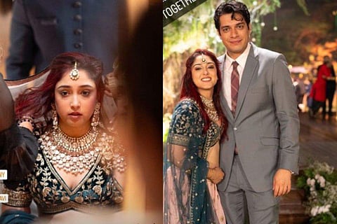 In frame: Ira Khan (R), Ira with Junaid Khan (L)