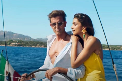 In frame: Hrithik Roshan and Deepika Padukone in Fighter