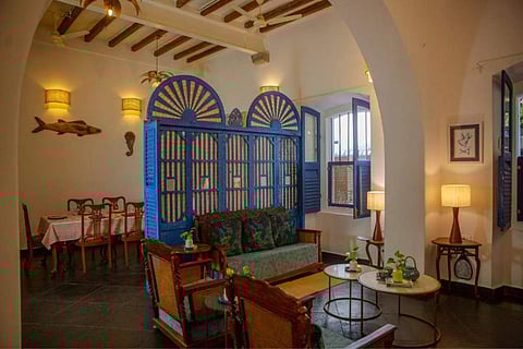 The interiors of Residence de l’Evėché