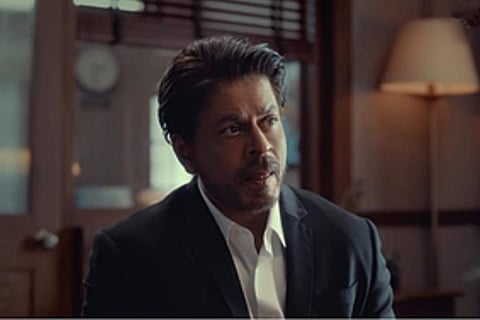 A scene from the video