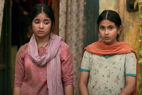 In frame: Zaira Wasim (L), Suhani Bhatnagar (R) in Dangal