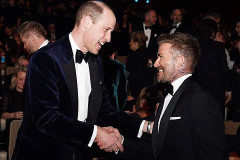 In frame: David Beckham with Prince Williams