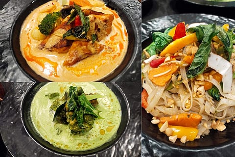 Dishes from the Thai menu