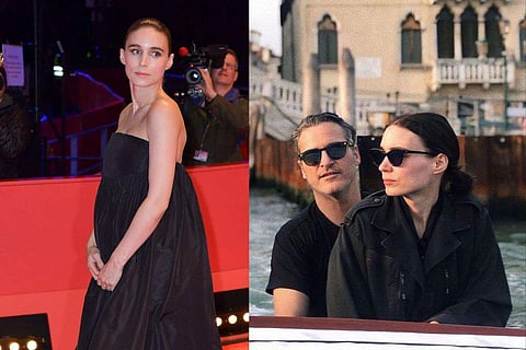In frame: Rooney Mara at Berlinale (L), Rooney with Joaquin Phoenix