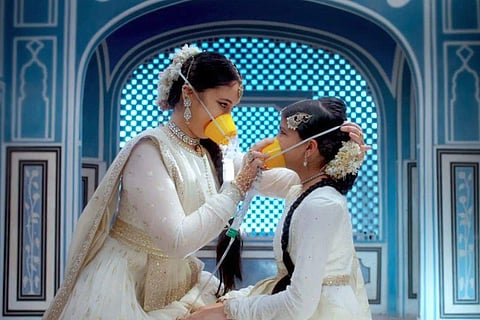 A still from the video