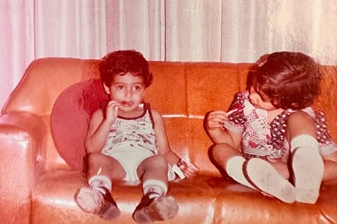 Shweta shared an adorable photo of the two Courtesy: Shweta Bachchan/ Instagram