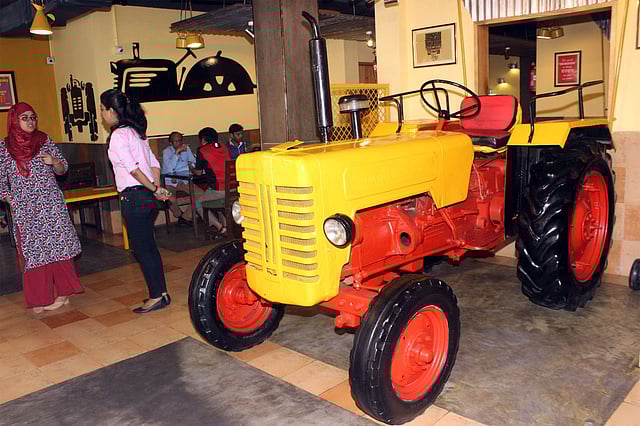 The interiors of Rang De Basanti Dhaba