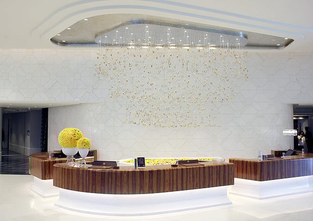 Chandeliers made from lac bangles