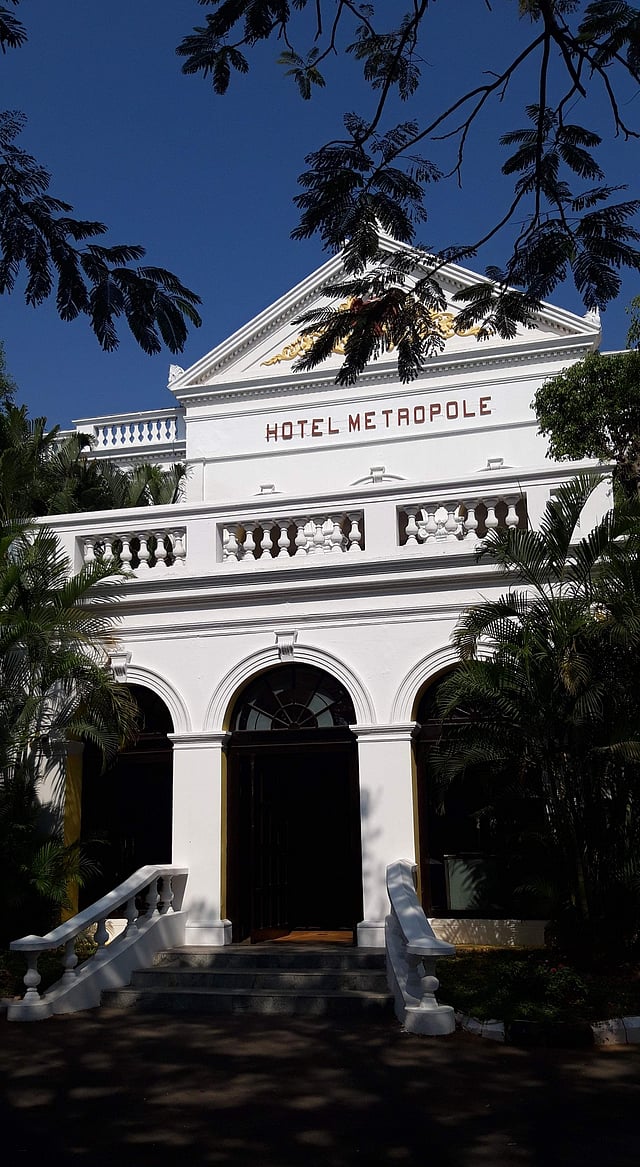 The entrance to Hotel Royal Orchid Metropole