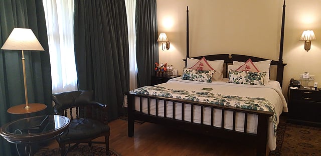 One of the rooms on the ground floor of Metropole