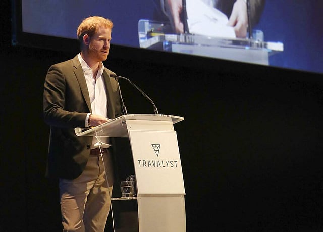 <em>Prince Harry in Edinburgh (Andrew Milligan/Pool Photo via AP)</em>