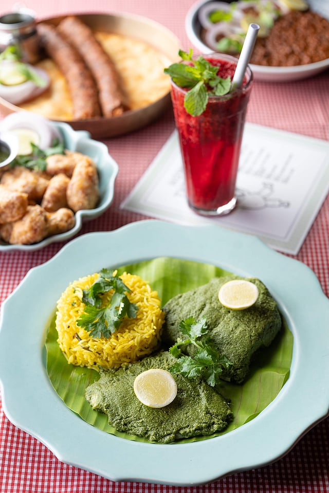 <em>Patra Ni Macchi with Lemon Rice</em>