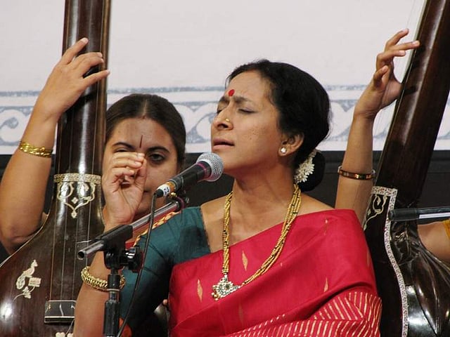 Bombay Jayashri performing at the <em>Margazhi Festival</em>