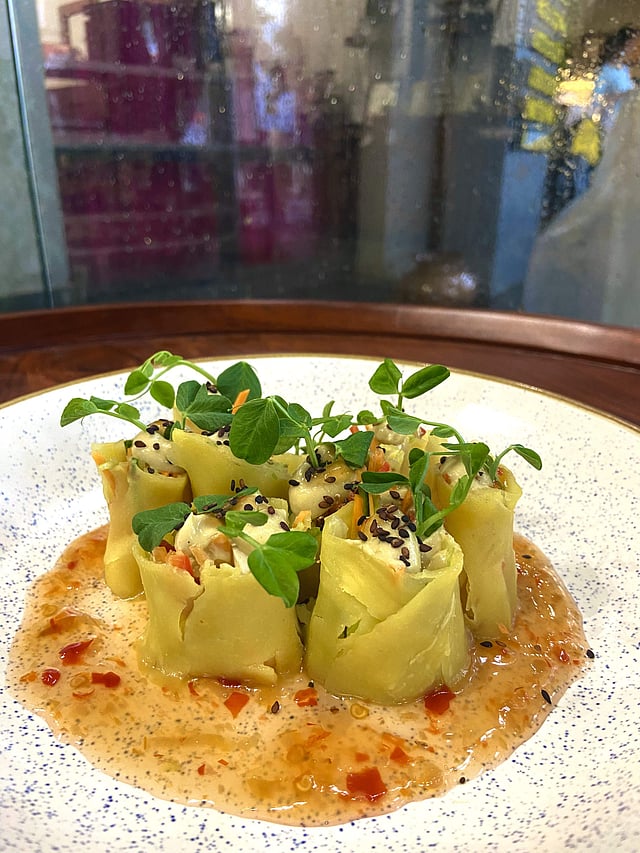 <strong>Vegan Vegetable Crepe Rolls from JustBe Café</strong>