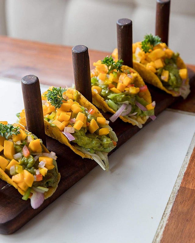 <strong>Mango Avocado Tacos from Thyme & Whisk</strong>
