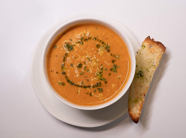 <em>Tuscany roasted tomato soup</em>