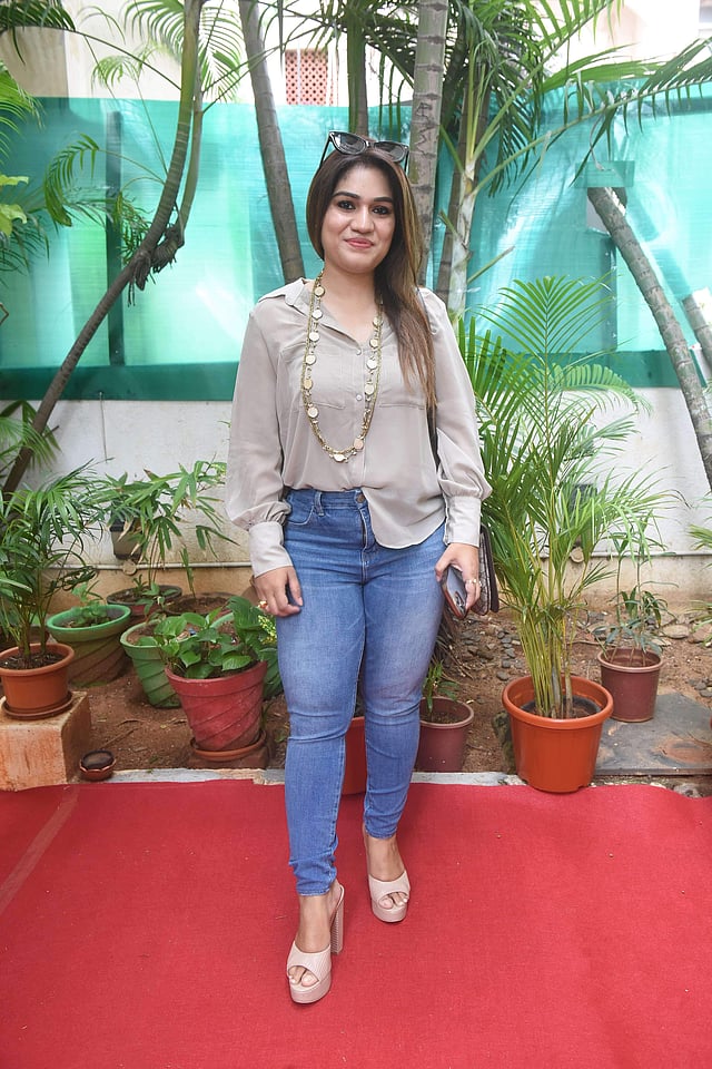 <em>Rubeena at the launch of Skinora</em>